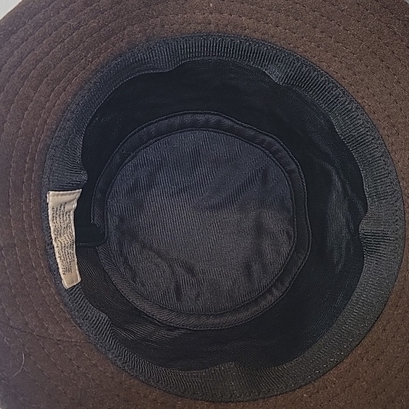 Nicole Marciano Brown‎ Wool Felt Coche/Bucket Hat Satin Ribbon Feather NWOT main image 8